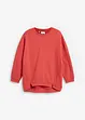Oversized sweater met splitten van zachte badstof, bonprix
