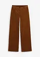Corduroy broek in Marlene Dietrich stijl van biologisch katoen, bonprix