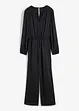 Satijnen jumpsuit in wikkellook, BODYFLIRT
