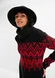 Gebreide midi jurk met Noors patroon, bonprix