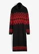 Gebreide midi jurk met Noors patroon, bonprix