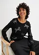 Cropped trui met stras, BODYFLIRT boutique