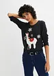 Longsleeve met kerstprint, bonprix