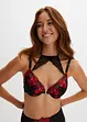 Voorgevormde beugel bh met sluiting voorop en afneembaar accessoire, BODYFLIRT