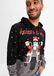 Hoodie met kerstprint van biologisch katoen, bonprix