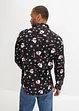 Overhemd met een kerstprint en lange mouwen, slim fit, bonprix