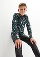 Jongens overhemd met kerstprint, slim fit, bonprix