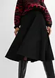 Midi rok van viscoseblend, knielengte, bonprix