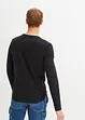 Henley shirt met lange mouwen van puur biologisch katoen, slim fit, bonprix