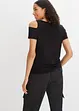 Shirt met stras en cut-outs, BODYFLIRT