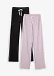 Jersey broek van katoen met stretch (set van 2), bonprix