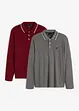 Poloshirt van biologisch katoen (set van 2), bonprix
