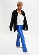 Imitatieleren flared broek, RAINBOW