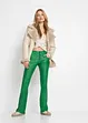 Imitatieleren flared broek, RAINBOW