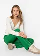 Imitatieleren flared broek, RAINBOW