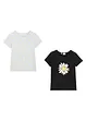 Meisjes T-shirt (set van 2), bonprix
