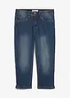 Slim fit jeans met mid waist, cropped, bonprix