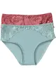 Maxislip met kant (set van 2), bonprix