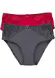 Maxislip met kant (set van 2), bonprix