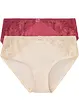 Maxislip met kant (set van 2), bonprix
