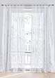 Transparant gordijn met glanzende print (1 stuk), bonprix