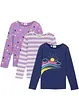 Shirt met lange mouwen van puur biologisch katoen (set van 3), bonprix