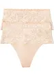 Corrigerende string (set van 2), medium corrigerend, bonprix