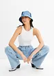 Wijde jeans met siernaden, RAINBOW