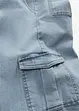 Cargo jeans mid waist, wid leg, bonprix