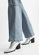Cargo jeans mid waist, wid leg, bonprix