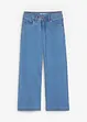 Wide leg mid waist jeans, cropped, bonprix