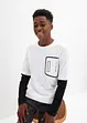 Jongens layershirt van biologisch katoen, lange mouw, bpc bonprix collection
