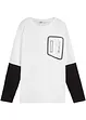 Jongens layershirt van biologisch katoen, lange mouw, bpc bonprix collection