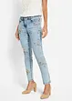 Jeans met bloemenborduursel, bonprix
