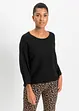 Geribde oversized trui van viscosemix, bonprix