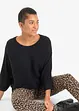 Geribde oversized trui van viscosemix, bonprix