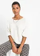 Geribde oversized trui van viscosemix, bonprix