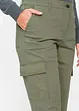 Cargo broek met stretch van katoen, bonprix