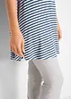 Lange shirt tuniek, korte mouw, bonprix