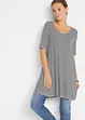 Lange shirt tuniek, korte mouw, bonprix