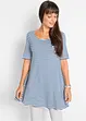 Lange shirt tuniek, korte mouw, bonprix