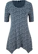 Puntig toelopend shirt, halflange mouw van een zachte viscosemix, bonprix