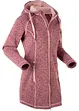 Lang fleece vest met capuchon, bonprix
