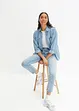 Slim fit jeans mid waist, cropped, bonprix