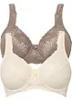 Minimizer bh met gewatteerde schouderbandjes (set van 2), bonprix