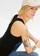 Geribde tanktop (set van 2), bonprix