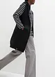 Lange sweat bodywarmer met capuchon, bonprix