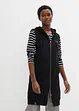 Lange sweat bodywarmer met capuchon, bonprix