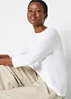 Longsleeve met ronde hals (set van 5), 3/4 mouw, bonprix