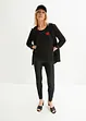 High-low shirt van soepel vallende viscosemix, bonprix